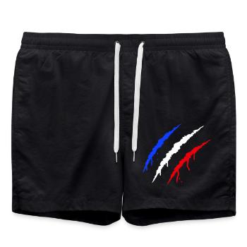 krallen frankreich - Badeshorts - Schwarz - Vorne - AI Model Male 185 light (185cm)