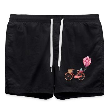 Love - Badeshorts - Schwarz - Vorne - AI Model Male 185 light (185cm)