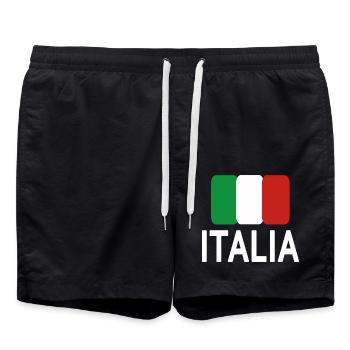 Italien Italie - Short de bain - noir - Devant - AI Model Male 185 light (185cm)
