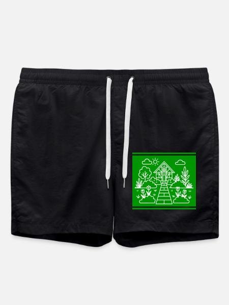Gartenhaus Gärtner Garten - Badeshorts - Schwarz