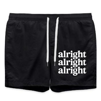 In Ordnung - Badeshorts - Schwarz - Vorne - AI Model Male 185 light (185cm)