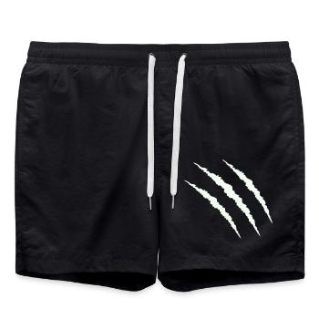 krallen - Badeshorts - Schwarz - Vorne - AI Model Male 185 light (185cm)