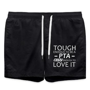 PTA Crazy Pharmacy - Swim Trunks - black - Front - AI Model Male 185 light (185cm)