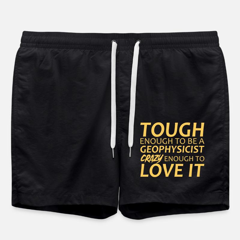 Géophysicien Crazy Geophysics - Short de bain - noir