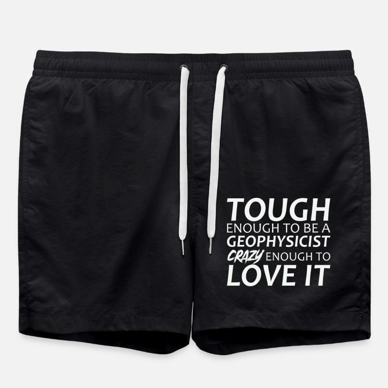 Geophysicist Crazy Geophysics - Badeshorts - Schwarz