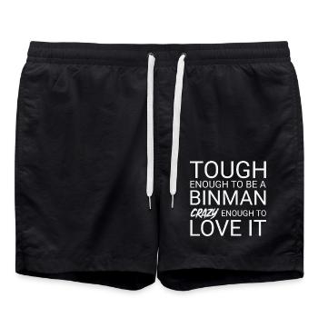 Binman Crazy - Badeshorts - Schwarz - Vorne - AI Model Male 185 light (185cm)