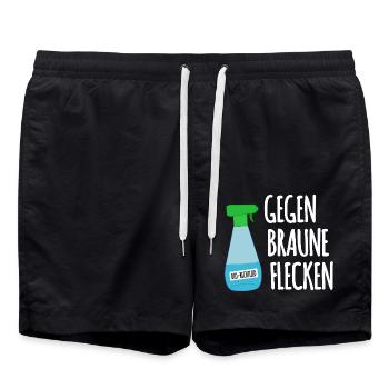 Rechtizid - Badeshorts - Schwarz - Vorne - AI Model Male 185 light (185cm)
