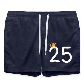 25 - Badeshorts - French Navy - Vorne - AI Model Male 185 light (185cm)