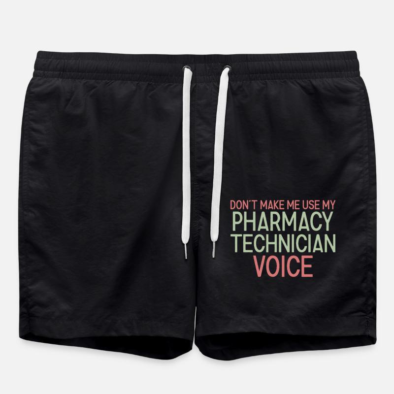 Technicien en pharmacie Voix - Short de bain - noir