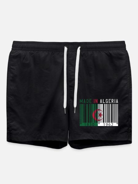 Algerien Jahrgang Geschenk MADE IN ALGERIA - Badeshorts - Schwarz