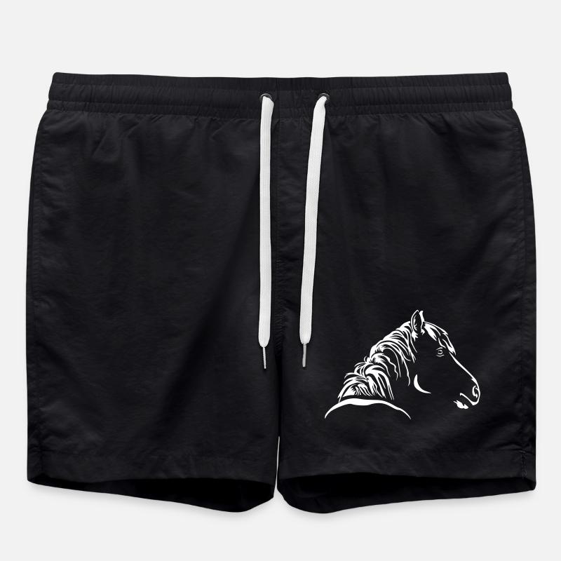 TĂȘte de cheval « Black Edition » - Short de bain - noir