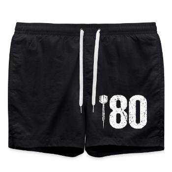 DART DARTS 180 ONEHUNDREDANDEIGHTY DARTS PLAYER - Swim Trunks - black - Front - AI Model Male 185 light (185cm)