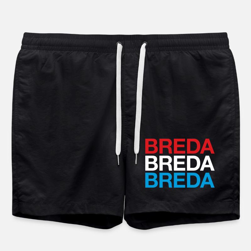 BREDA Pays-Bas Drapeau Pays-Bas - Short de bain - noir