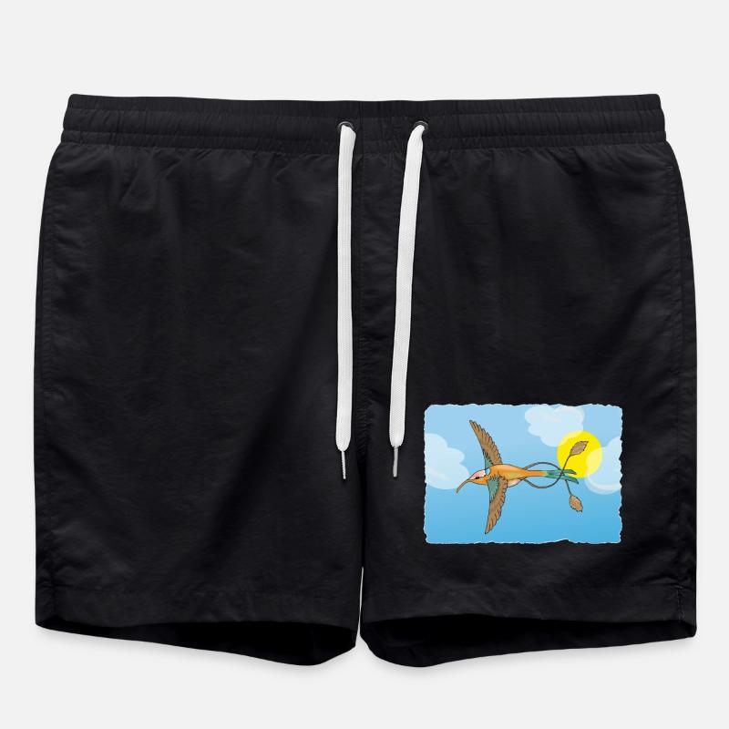 Der Kolibri - Badeshorts - Schwarz