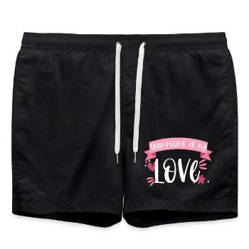 Trampoline Jumping Sport Hobby Springerin Cadeau - Short de bain - noir - Devant - AI Model Male 185 light (185cm)