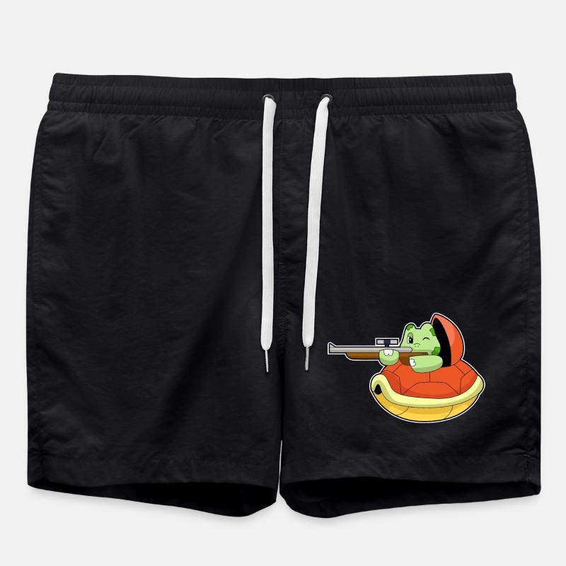 Turtle Sniper Rifle - Swim Trunks - black