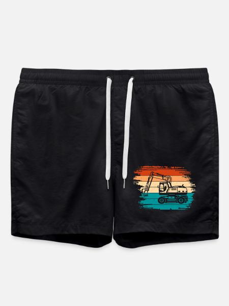 Excavator - Swim Trunks - black