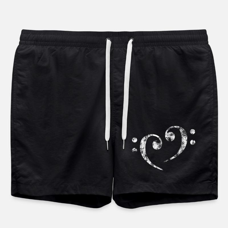 Bass Clef - Swim Trunks - black