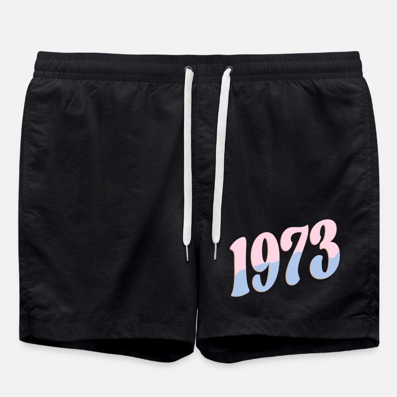 Cadeaux d’anniversaire 1973 Rétro - Short de bain - noir