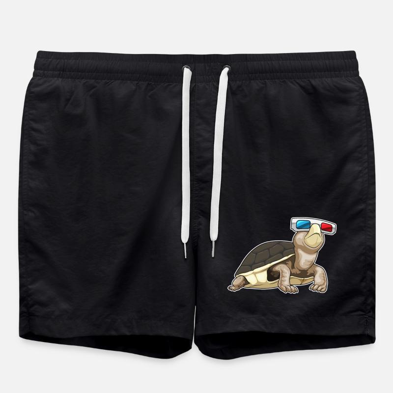 Turtle Glasses - Swim Trunks - black