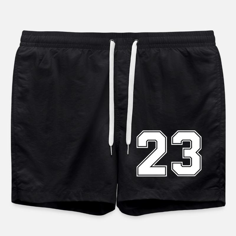 Nummer dreiundzwanzig 23 - Badeshorts - Schwarz