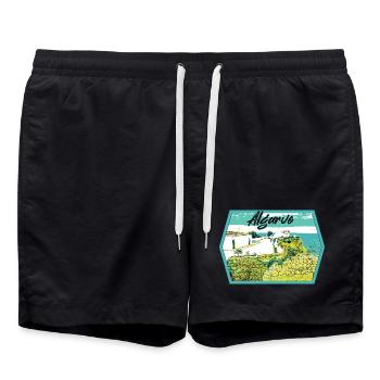 Algarve, Notre Dame da Rocha, Porches - Swim Trunks - black - Front - AI Model Male 185 light (185cm)
