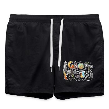 Game Mistress - Badeshorts - Schwarz - Vorne - AI Model Male 185 light (185cm)