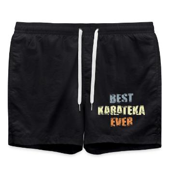 Best Karateka - Swim Trunks - black - Front - AI Model Male 185 light (185cm)