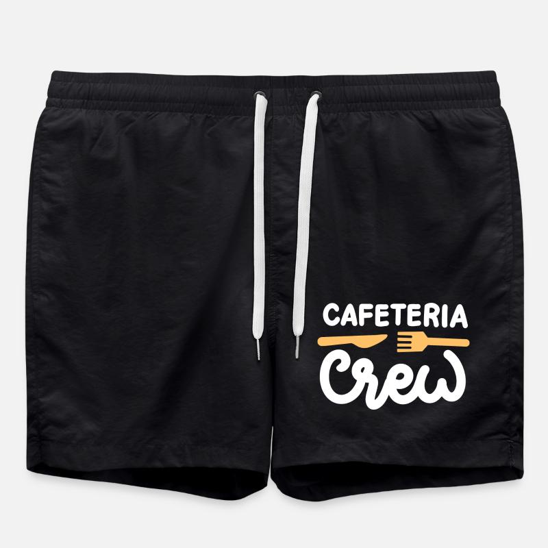 Cafeteria-Crew Schulkantine - Badeshorts - Schwarz