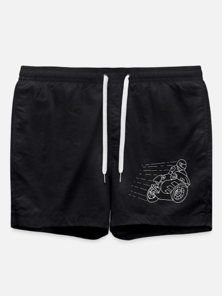 Das Gespenst des Bikers - Badeshorts - Schwarz