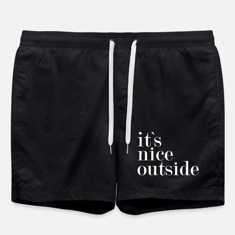 It`s nice outside - - Badeshorts - Schwarz