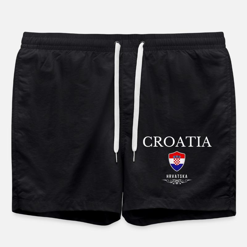 Patriote croate, né en Croatie - Short de bain - noir