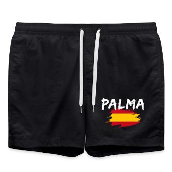 Palma, Espagne - Short de bain - noir - Devant - AI Model Male 185 light (185cm)