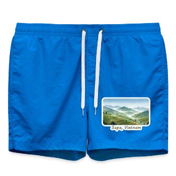 Terrasses Sapa Vietnam - Short de bain - cobalt blue - Devant