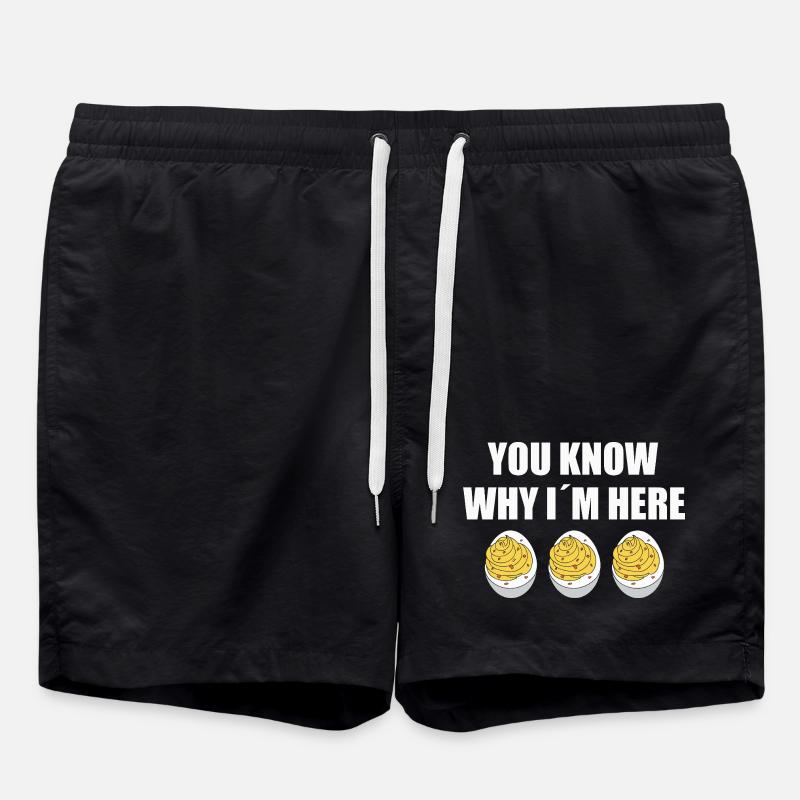 Gefüllte Eier - Badeshorts - Schwarz