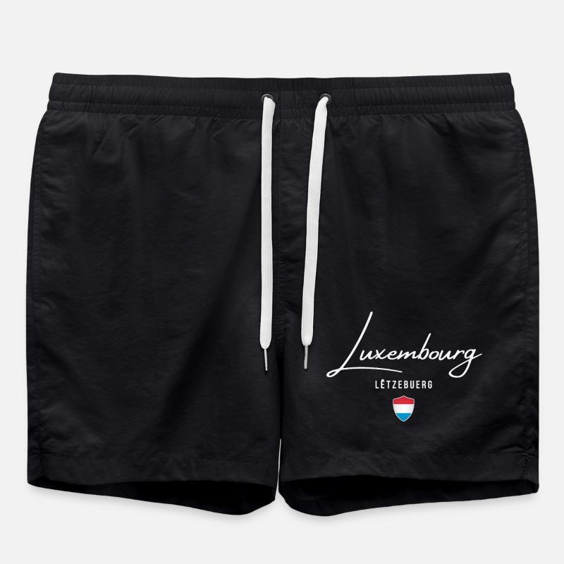 Made in Luxembourg, Luxembourg pride - Swim Trunks - black