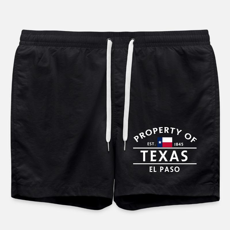 Propriété du Texas El Paso - Short de bain - noir