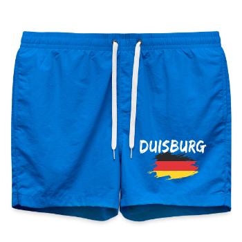 Duisbourg Allemagne Drapeau - Short de bain - cobalt blue - Devant