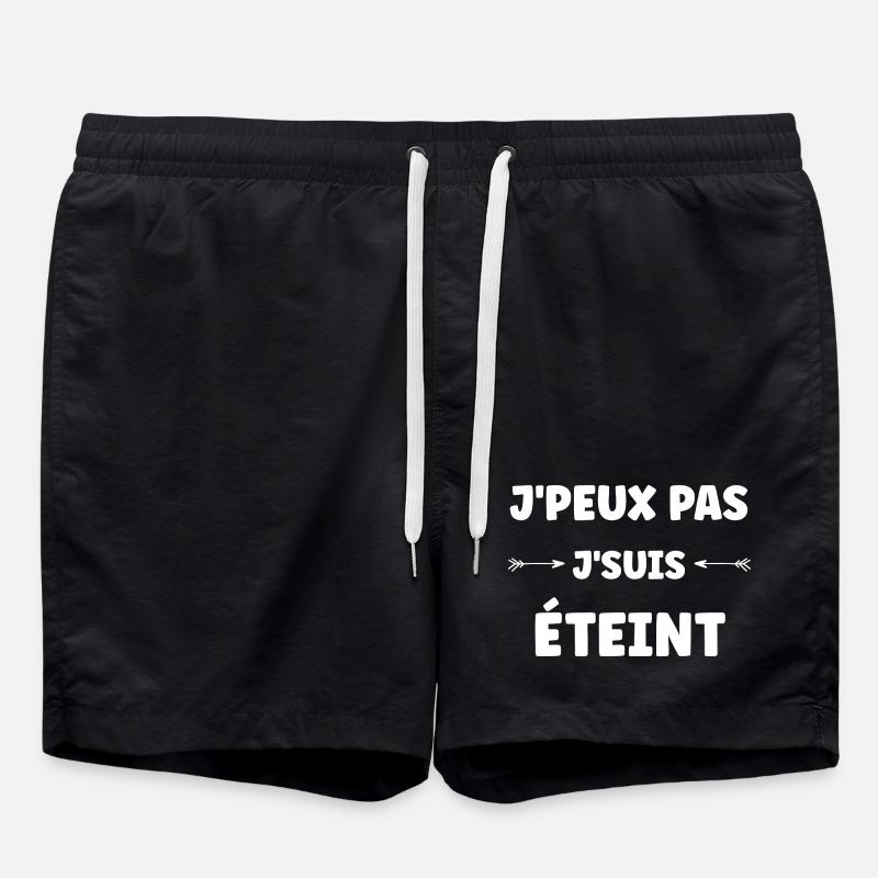 I can't, I'm off - Swim Trunks - black