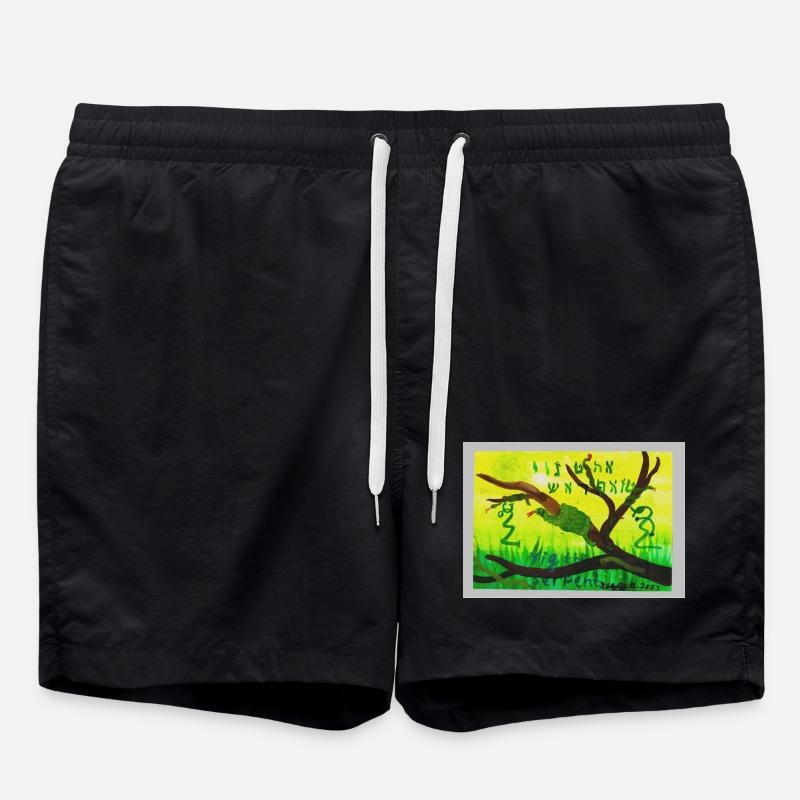 A5_Yig_Portrait - Badeshorts - Schwarz