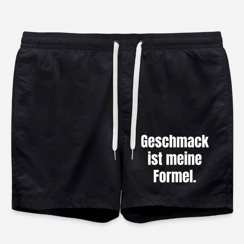 Le goût est ma formule - Short de bain - noir
