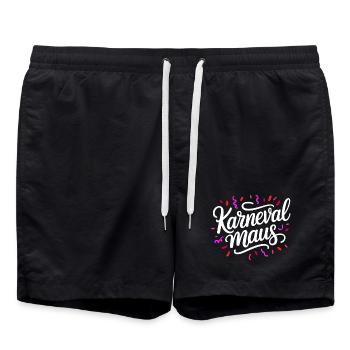 Carnival Mouse - Swim Trunks - black - Front - AI Model Male 185 light (185cm)
