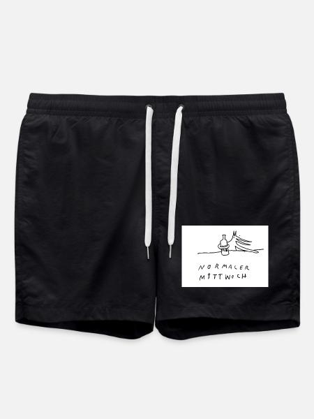 normaler_Mittwoch - Swim Trunks - black