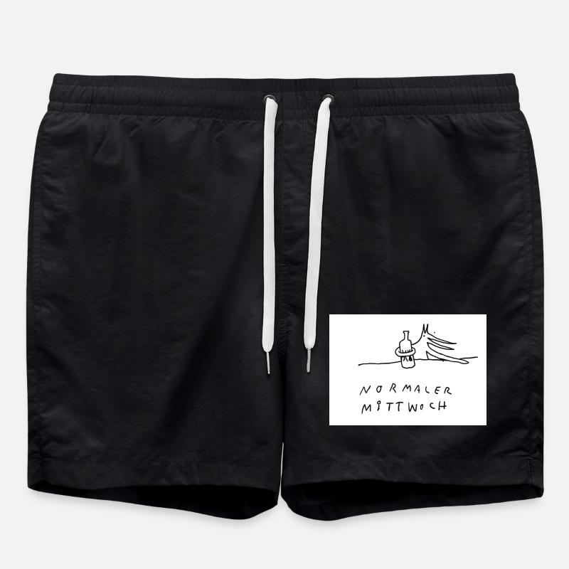normaler_Mittwoch - Swim Trunks - black