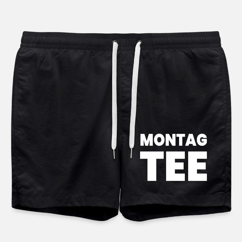 Tee - Badeshorts - Schwarz