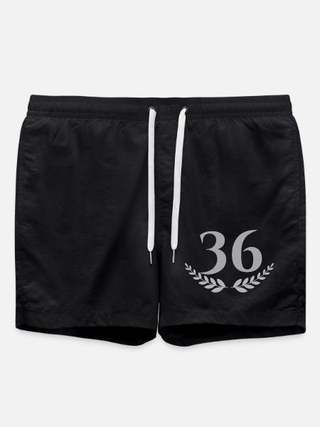 36 - Short de bain - noir