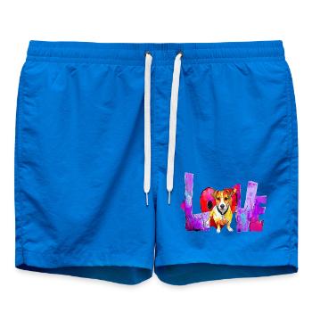 Love Dog Geschenk für Jack Russell Besitzer - Badeshorts - Cobalt blue - Vorne