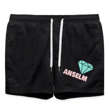Diamant Anselm - Short de bain - noir - Devant - AI Model Male 185 light (185cm)