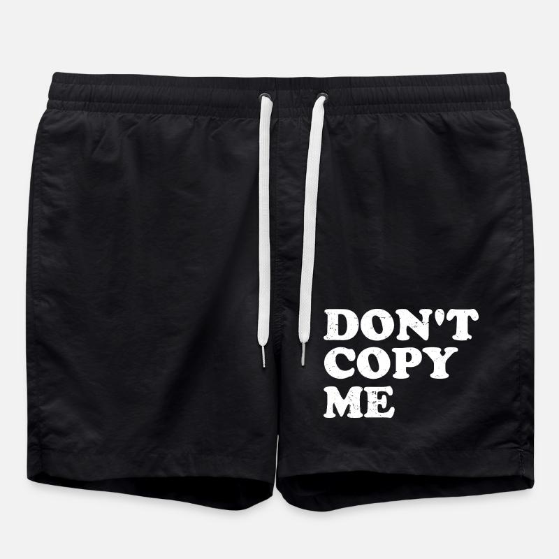 Ne me copie pas - Short de bain - noir
