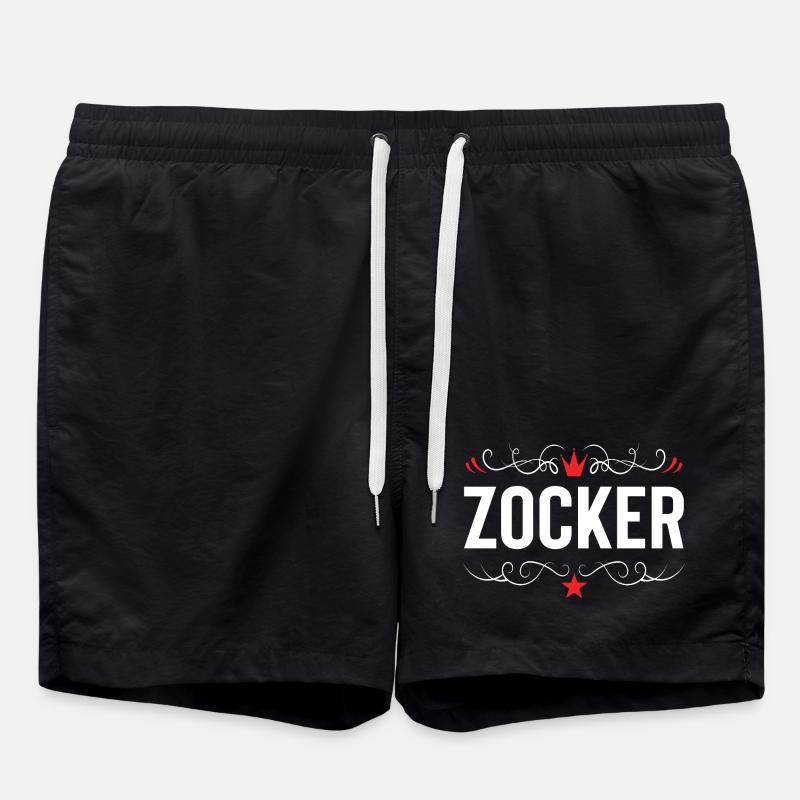 Zocker Gamer - Swim Trunks - black